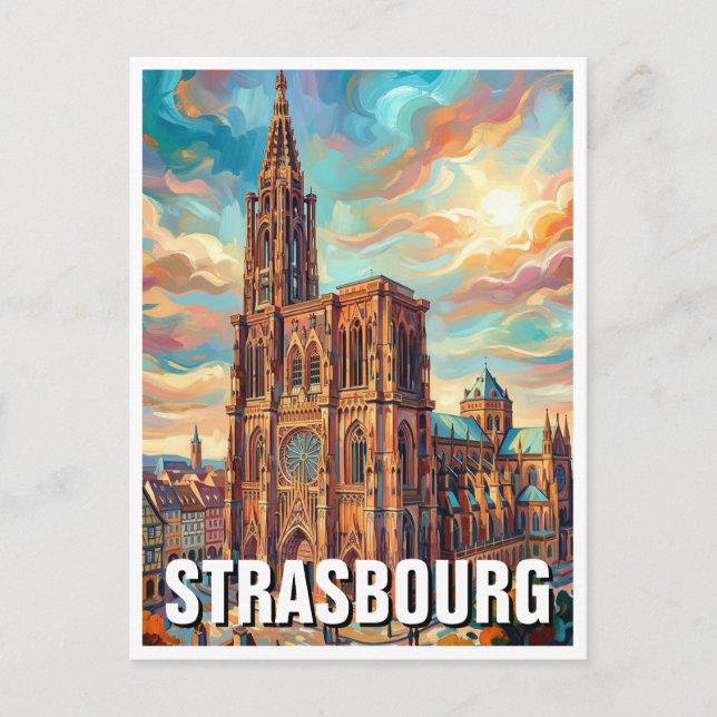 Postal Catedral de Estrasburgo (Anverso)