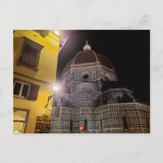 Postal Catedral de Florencia de Noche, Florencia, Italia