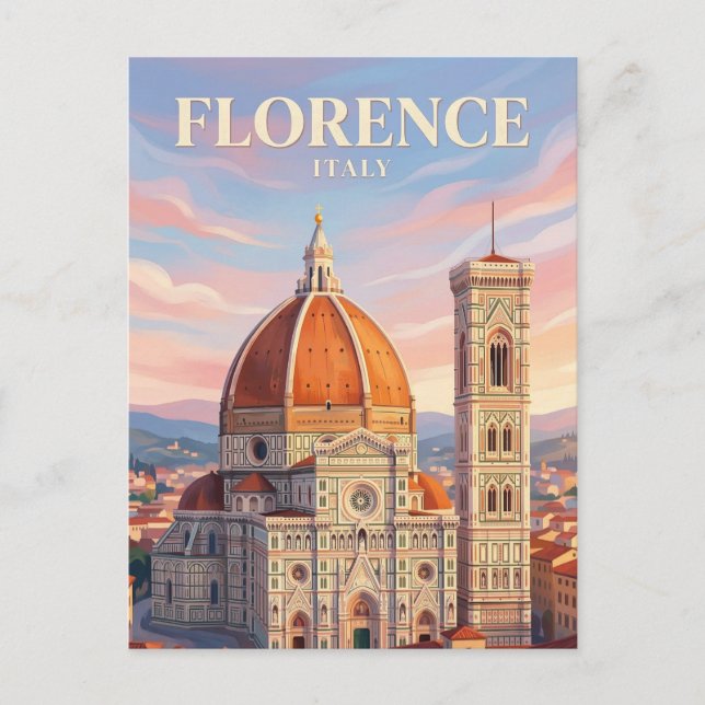 Postal Catedral de Florencia Italia (Anverso)