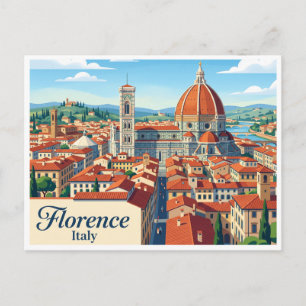 Postal Catedral de Florencia y Duomo Italia