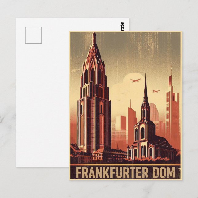 Postal Catedral de Frankfurt del Meno (Anverso / Reverso)