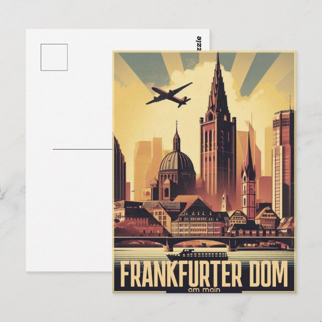 Postal Catedral de Frankfurt del Meno (Anverso / Reverso)