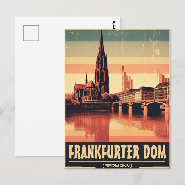 Postal Catedral de Frankfurt del Meno (Anverso / Reverso)