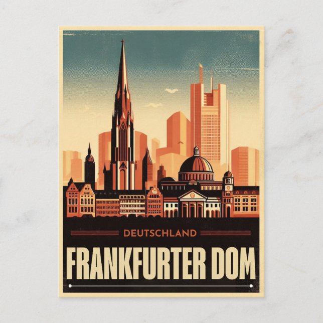 Postal Catedral de Frankfurt del Meno (Anverso)