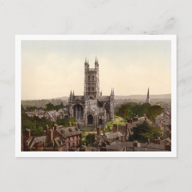 Postal Catedral de Gloucester I, Gloucestershire, Inglate (Anverso)