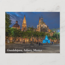 Postal Catedral de Guadalajara, Jalisco, México