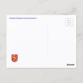 Postal Catedral de Helsinki y Alejandro II