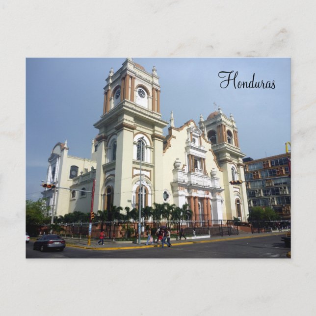 Postal catedral de honduras (Anverso)
