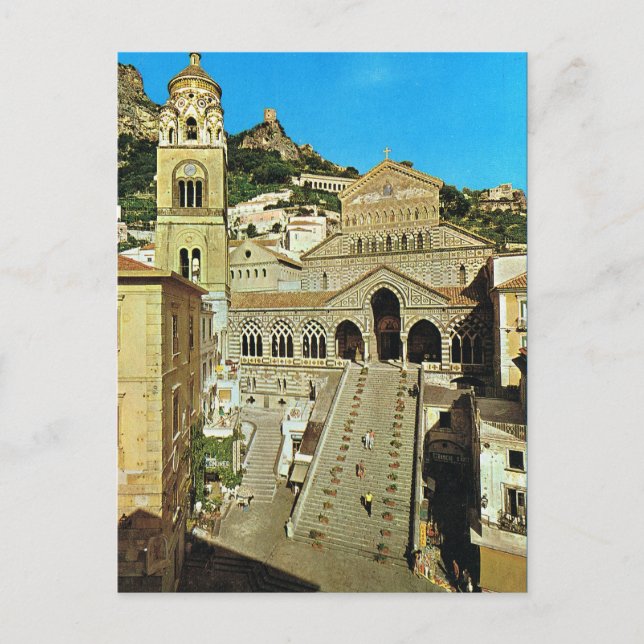 Postal Catedral de la Italia Vieja de Amalfi (Anverso)