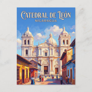 Postal Catedral de León Nicaragua