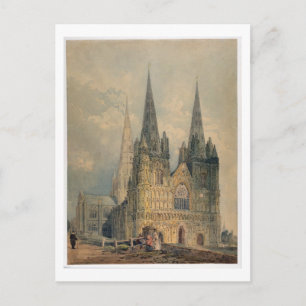 Postal Catedral de Lichfield, Staffordshire, 1794 (p/c)