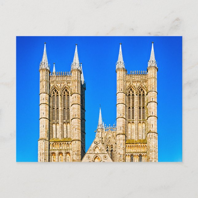 Postal Catedral de Lincoln (Anverso)
