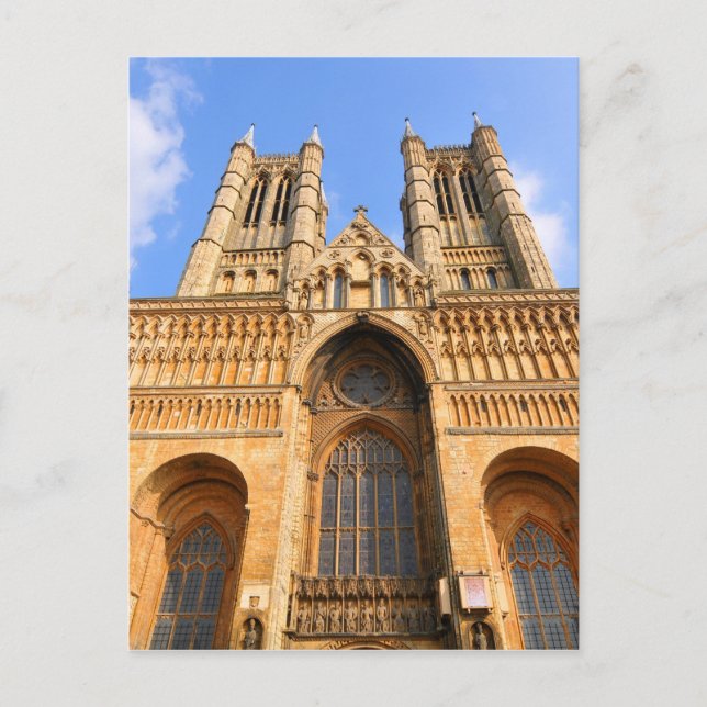 Postal Catedral de Lincoln (Anverso)