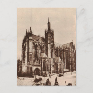 Postal Catedral de Metz Francia Réplica 1930