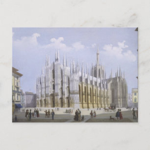 Postal Catedral de Milán desde 'Vistas de Milán y su Medi