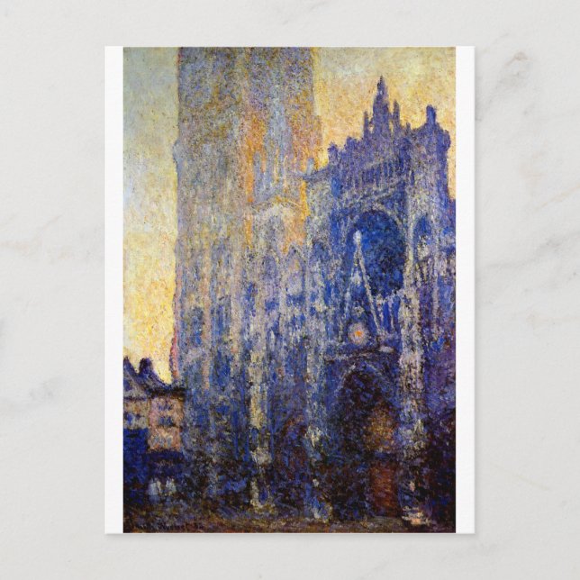 Postal Catedral de Monet - Rouen, efecto matutino (Anverso)