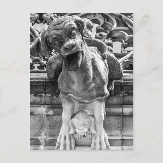 Postal Catedral de Munster Gargoyle - Berna - Suiza (Anverso)