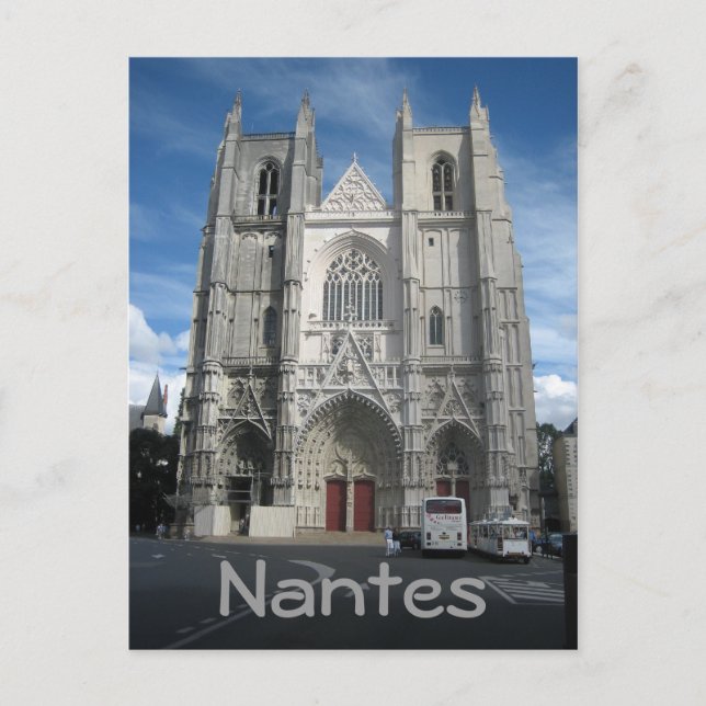 Postal Catedral de Nantes (Anverso)