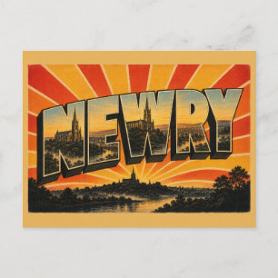 Postal Catedral de Newry Irlanda del Norte Pueblo Arte An