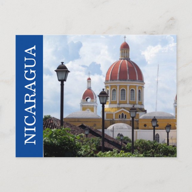 Postal catedral de nicaragua (Anverso)