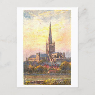 Postal Catedral de Norwich antigua