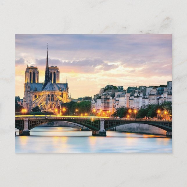 Postal Catedral de Notre-Dame (Anverso)