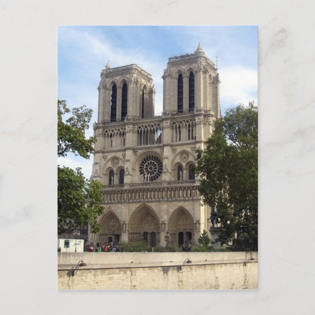 Postal catedral de notre dame (Anverso)
