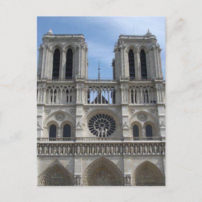 Postal Catedral de Notre Dame (Anverso)