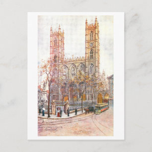 Postal Catedral de Notre Dame antigua, Montreal,