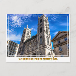 Postal Catedral de Notre Dame de Canadá Moderna