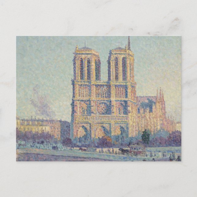 Postal Catedral de Notre Dame de París Pintura clásica de (Anverso)