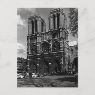 Postal Catedral de Notre Dame París Francia Vintage