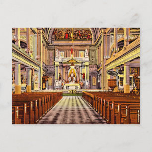 Postal Catedral de Nueva Orleans, Luisiana St Louis 1940