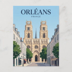 Postal Catedral de Orléans Francia