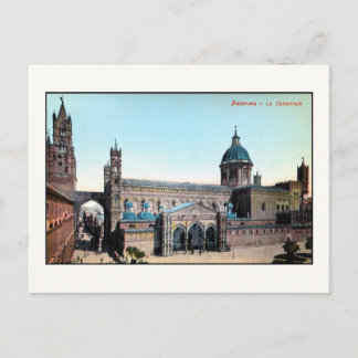 Postal Catedral de Palermo Sicilia de los años 1890