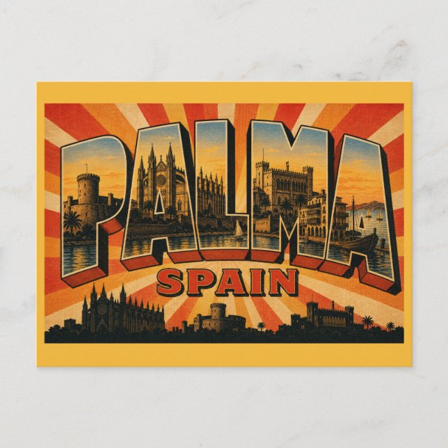Postal Catedral de Palma de Mallorca España (Anverso)