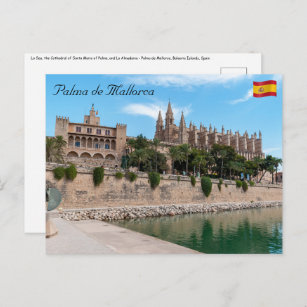 Postal Catedral de Palma de Mallorca y Almudaina