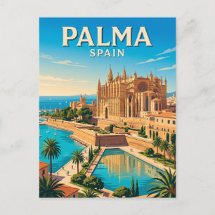 Postal Catedral de Palma España