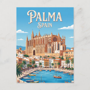 Postal Catedral de Palma España