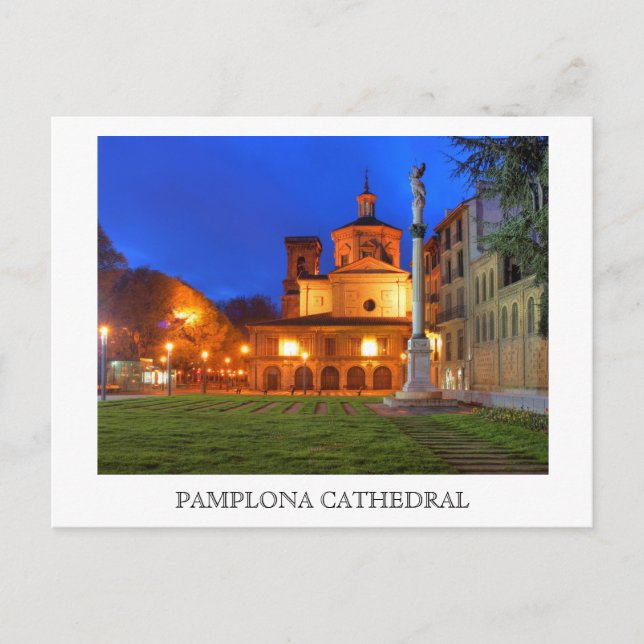 Postal Catedral de Pamplona (Anverso)