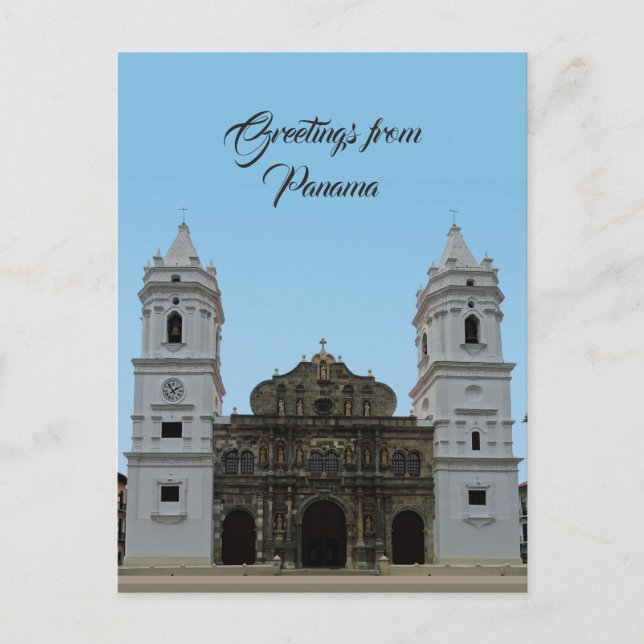 Postal Catedral de Panamá (Anverso)