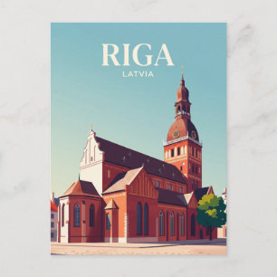 Postal Catedral de Riga Letonia