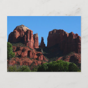 Postal Catedral de roca en el monumento Sedona Arizona