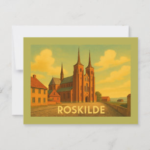 Postal Catedral de Roskilde Dinamarca