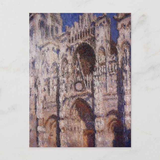 Postal Catedral de Rouen 01 por Claude Monet (Anverso)