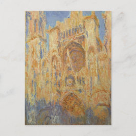 Postal Catedral de Rouen, atardecer por Claude Monet Post