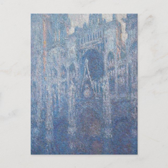 Postal Catedral de Rouen, Día claro de Claude Monet (Anverso)