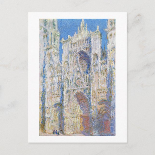 Postal Catedral de Rouen (luz del sol), Monet (Anverso)