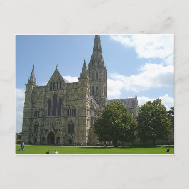 Postal Catedral de Salisbury (Anverso)