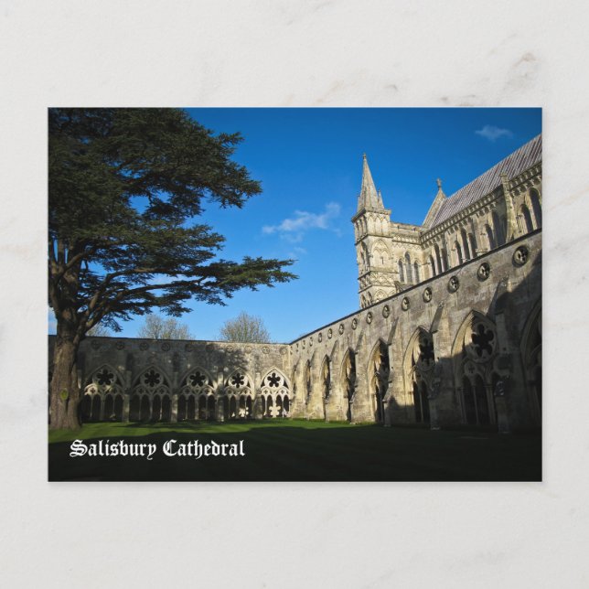 Postal Catedral de Salisbury (Anverso)